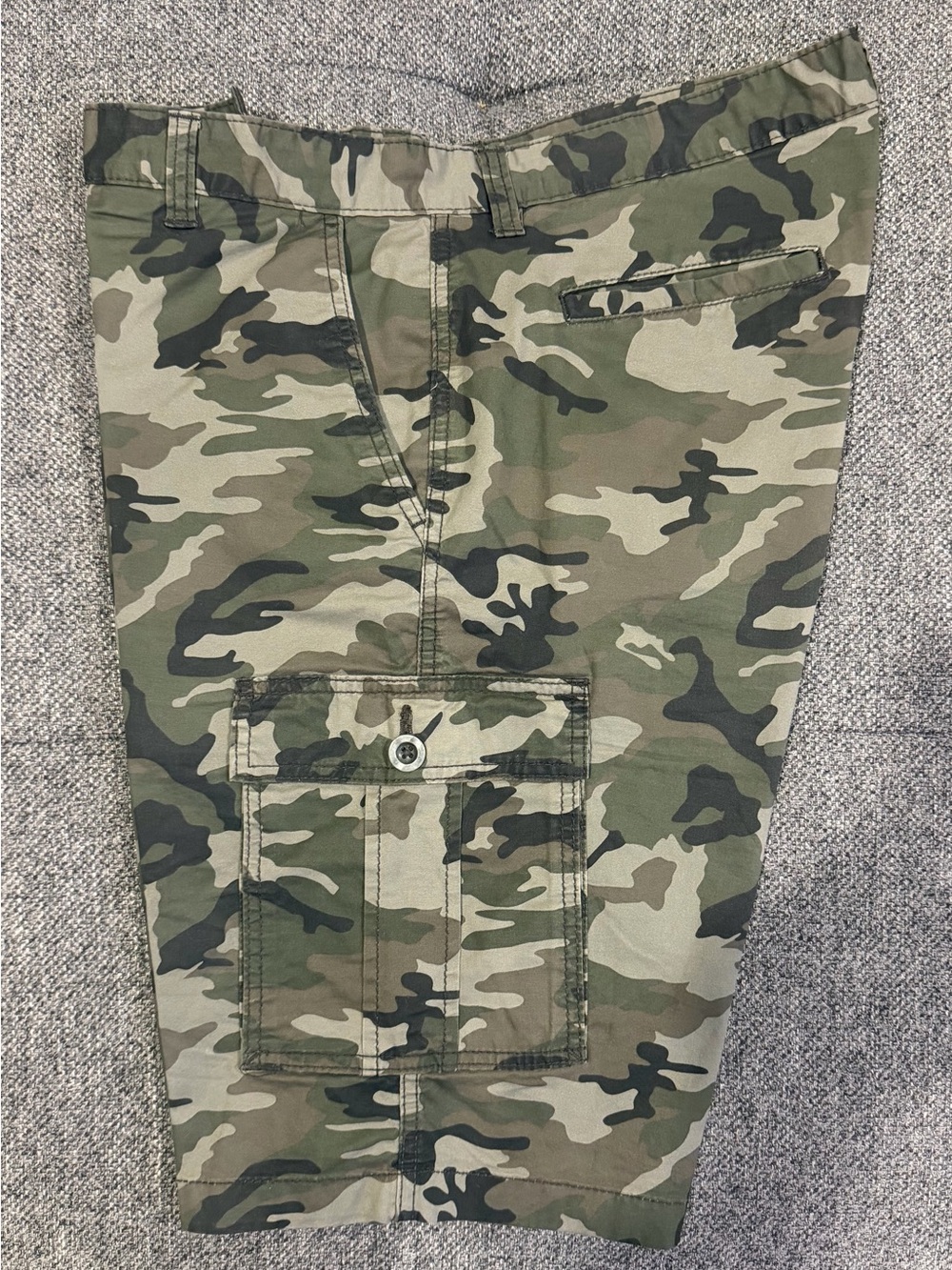 Men's Camo Cargo Shorts - Green Camouflage